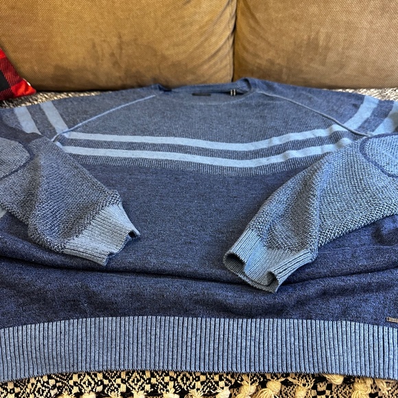 Buffalo David Bitton Men’s Sweater XL – Blue Knit Pullover - Picture 5 of 5